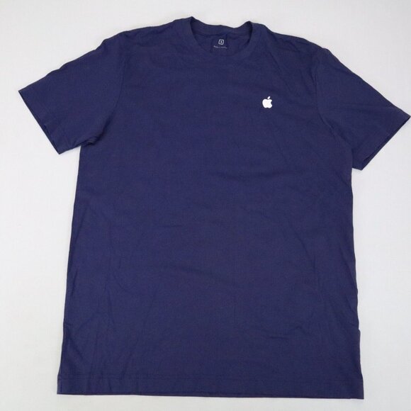 Lot Apple Store Employee Uniform T-Shirt S Logo Blue Green Short Sleeve Cotton 1 - Picture 4 of 7